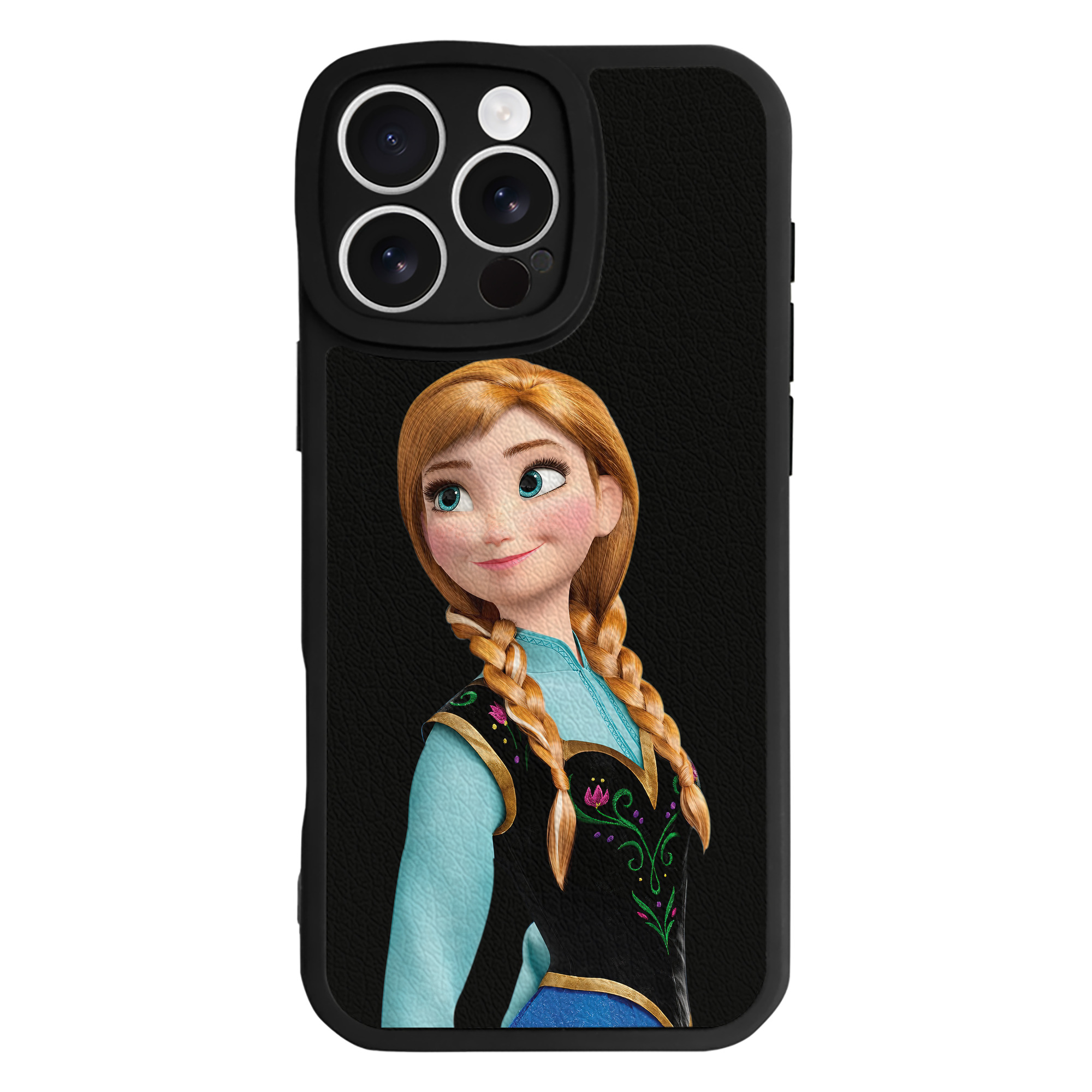 （画像用） アナと雪の女王 アンナ エルサ Frozen Anna Elsa 【iPhone 16シリーズ対応】シリコンスマホケース（レザー調） 材質：シリコン